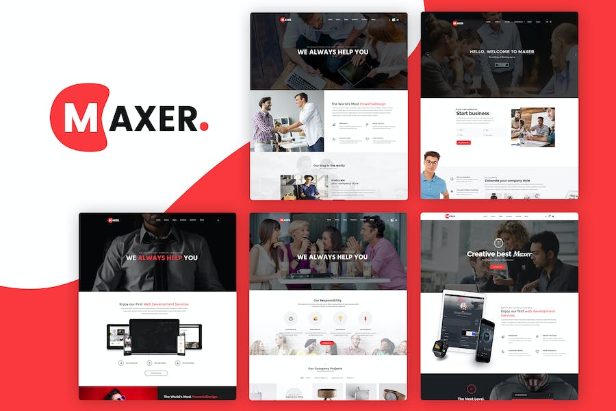 Premium Maxer Creative Multipurpose Business Template  Free Download