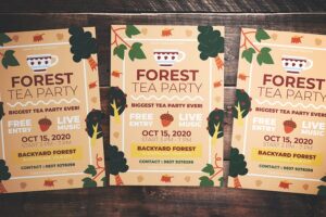 Banner image of Premium Forest Tea Party Flyer  Free Download