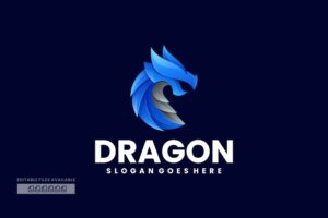 Banner image of Premium Dragon Gradient Colorful Logo  Free Download