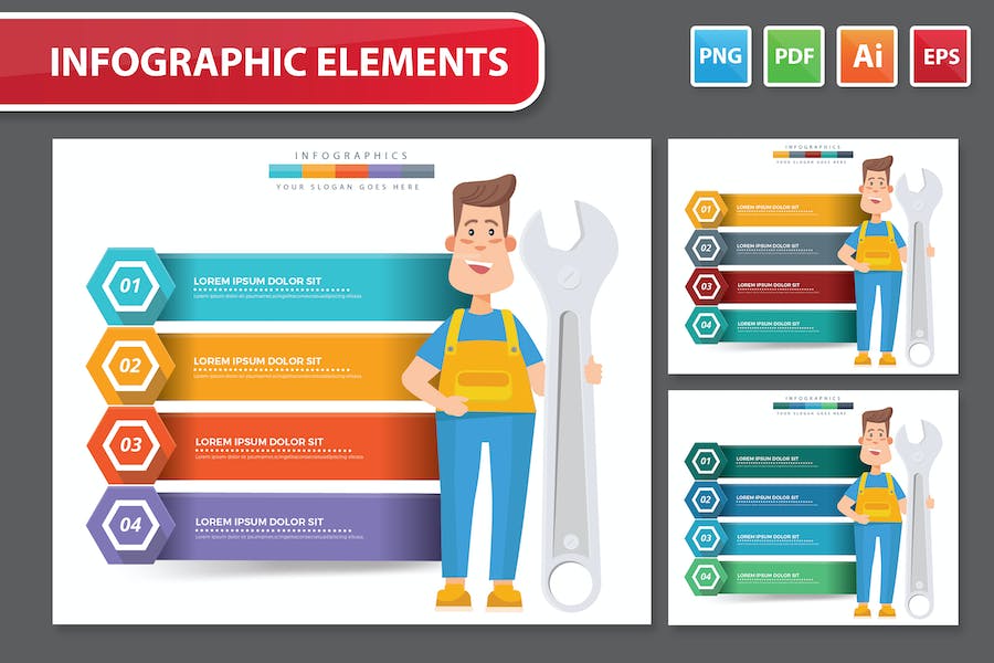 Premium Engineer Infographics  Free Download