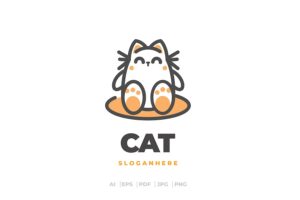 Banner image of Premium Cat Logo  Free Download
