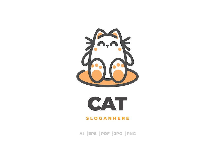 Premium Cat Logo  Free Download