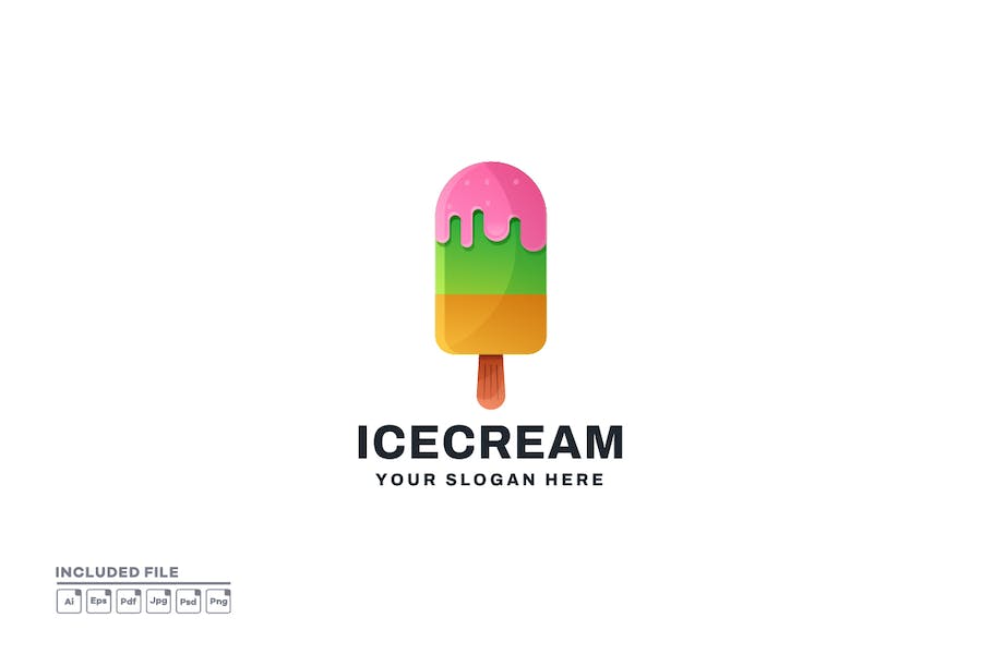 Premium Ice Cream Logo  Free Download