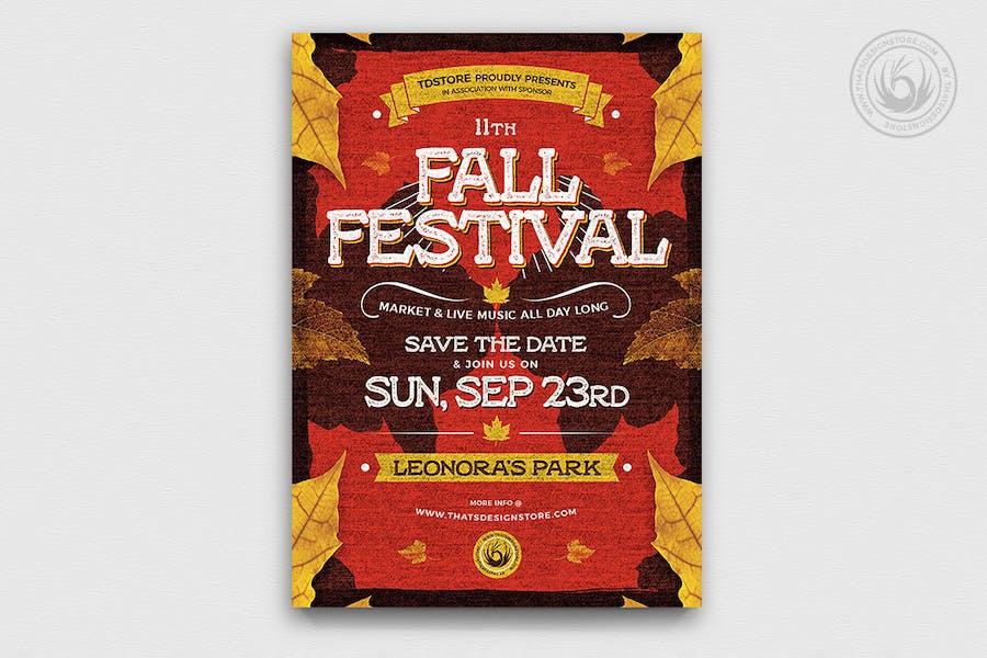 Premium Fall Festival Flyer Template V2  Free Download