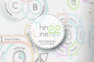 Banner image of Premium Thin Line Infographic Set  Free Download