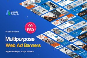 Banner image of Premium Multipurpose Banners Ad - 99 PSD 06 Sets  Free Download