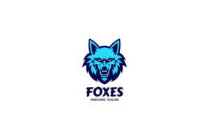 Banner image of Premium Foxes Simple Mascot Logo  Free Download