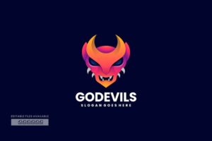 Banner image of Premium Godevils Gradient Colorful Logo  Free Download