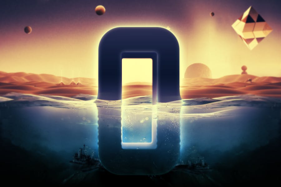 Premium Underwater Text Logo Effect  Free Download