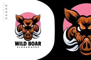 Banner image of Premium Wild Boar Logo Design  Free Download