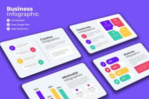 Banner image of Premium Business Modern Infographics Template  Free Download