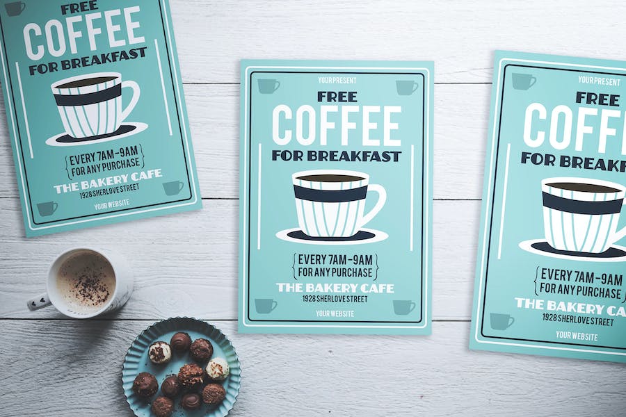 Premium Free Coffee Flyer  Free Download