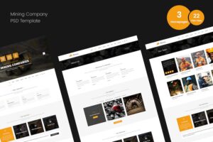 Banner image of Premium Mining PSD Template  Free Download