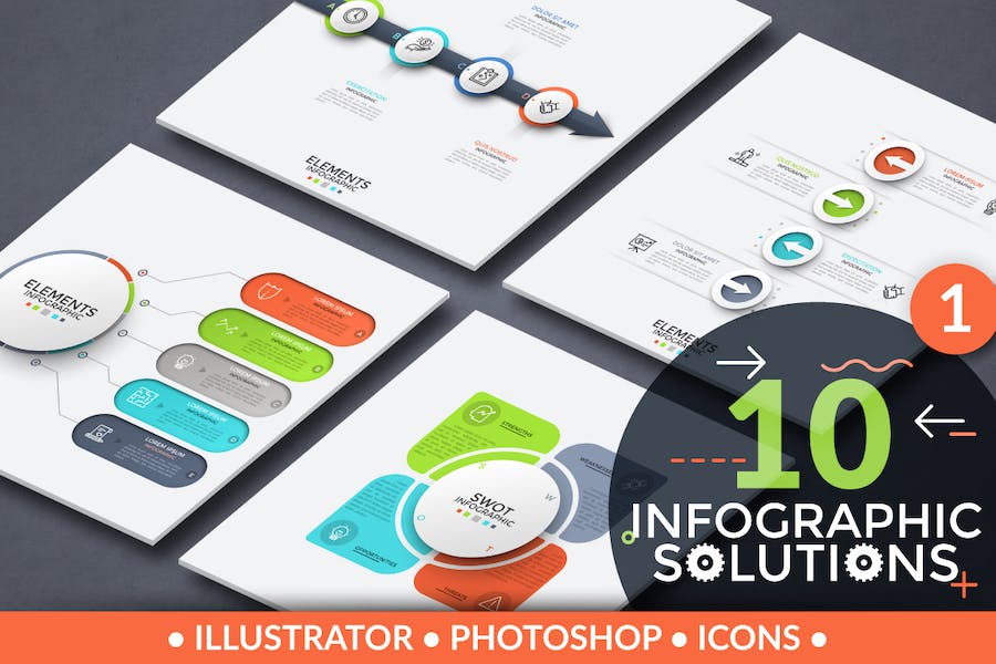 Premium 10 Infographic Solutions Part 1  Free Download