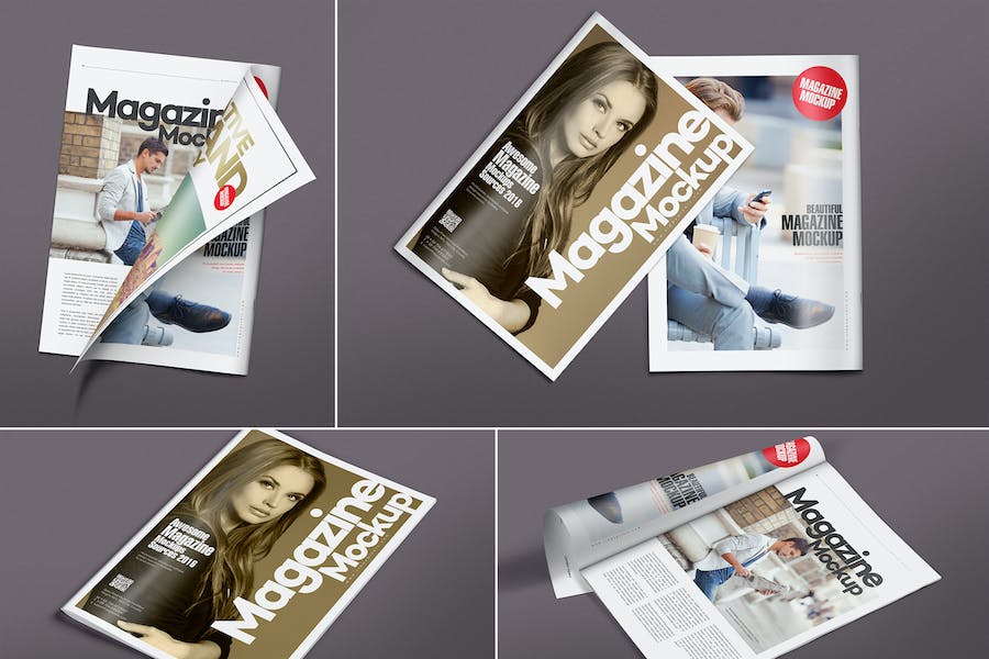 Premium Versatile Magazine Mockups  Free Download