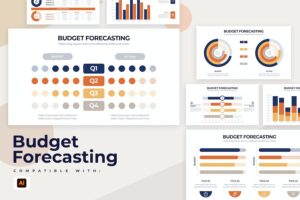 Banner image of Premium Budget Forecasting Illustrator Infographics  Free Download