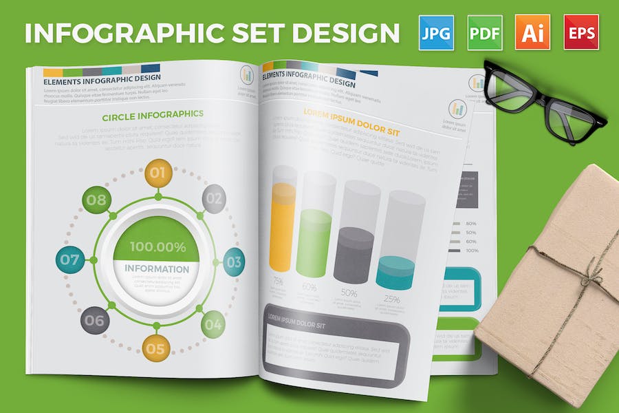 Premium Elements of Infographics Design  Free Download