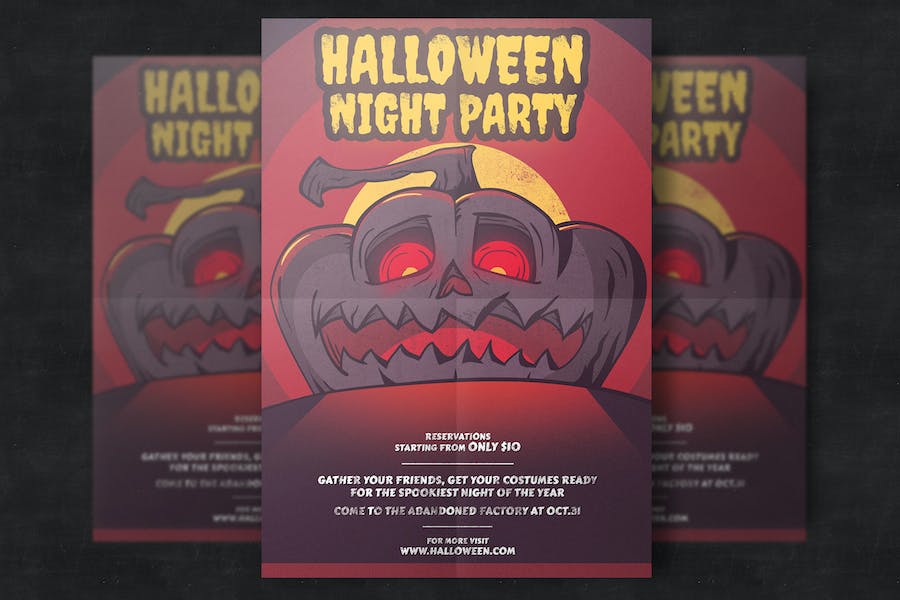 Premium Halloween Party Flyer Template  Free Download