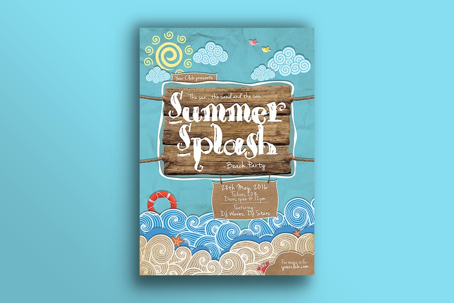 Premium Summer Splash Flyer  Free Download