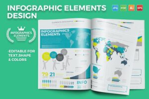 Banner image of Premium Infographics Template Design  Free Download