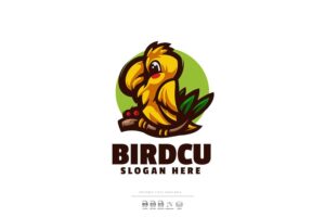 Banner image of Premium Bird Mascot Logo  Free Download