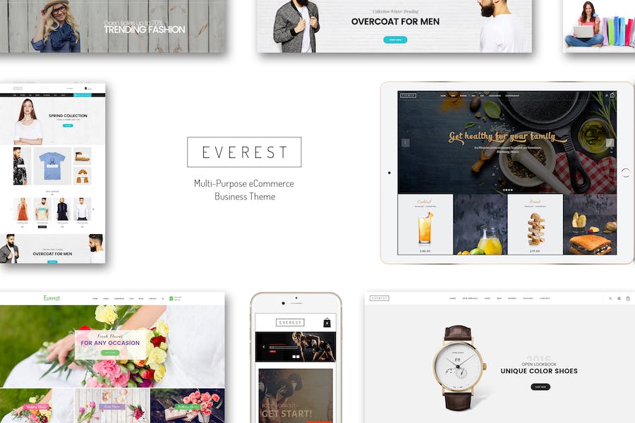 Premium Everest Multi-Purpose Ecommerce Business PSD  Free Download