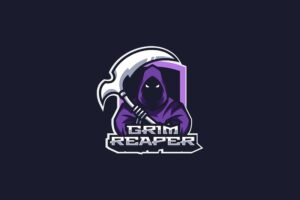 Banner image of Premium Grim Reaper E-Sport and Sport Logo  Free Download