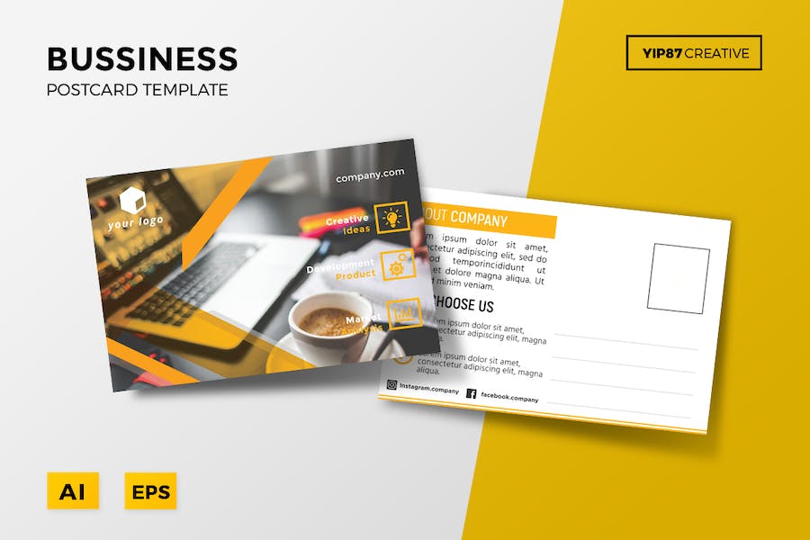 Premium Business Postcard  Free Download