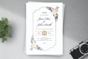 Banner image of Premium Floral Wedding Invitations  Free Download