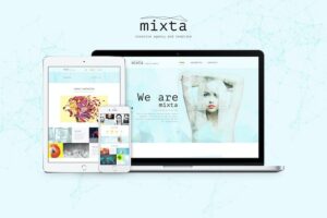 Banner image of Premium Mixta Creative Agency Portfolio PSD Template  Free Download