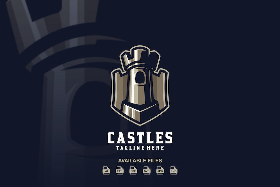 Premium Castle Logo  Free Download