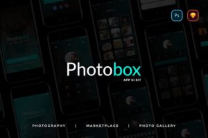 Banner image of Premium PhotoBox Photography App UI Kit  Free Download