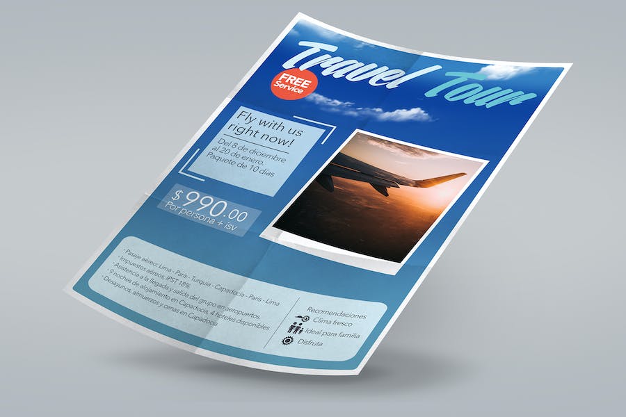 Premium Travel Tour Flyer Poster  Free Download
