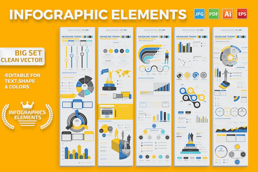 Premium Infographics Elements  Free Download