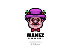 Banner image of Premium Funny Man Mascot Logo  Free Download