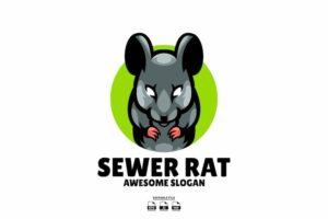 Banner image of Premium Rat Mascot Logo Design  Free Download