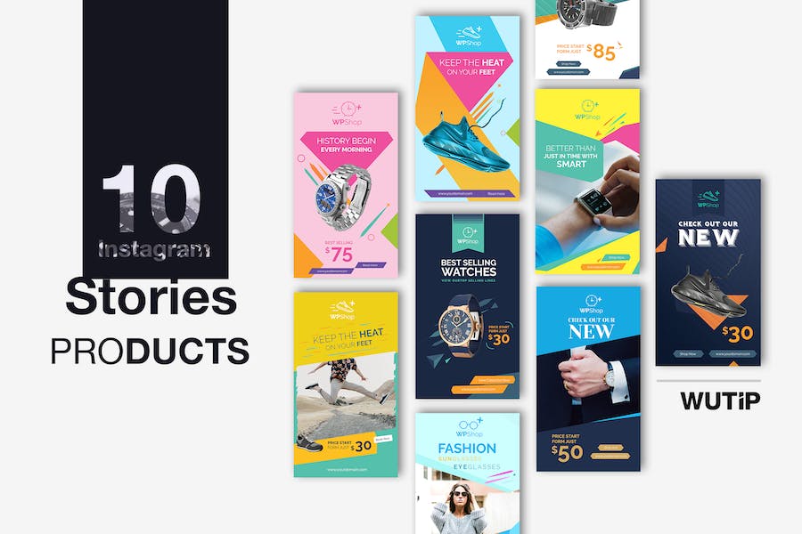 Premium 10 Instagram Stories Products  Free Download