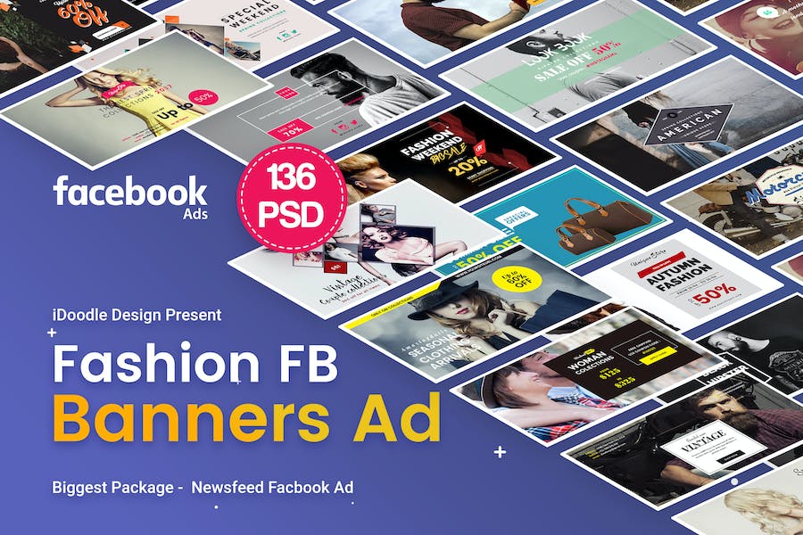Premium Fashion Facebook Ad Banners  Free Download