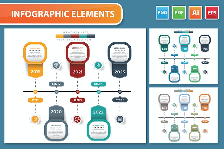 Premium Timeline Infographic Design  Free Download