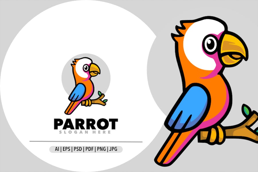 Premium Parrot Logo  Free Download