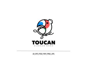 Banner image of Premium Toucan Logo Template  Free Download