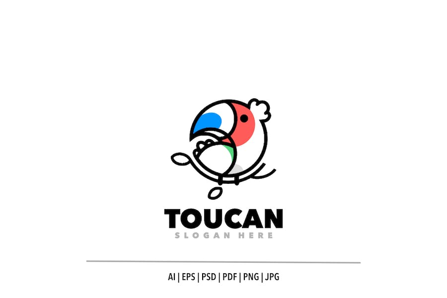 Premium Toucan Logo Template  Free Download
