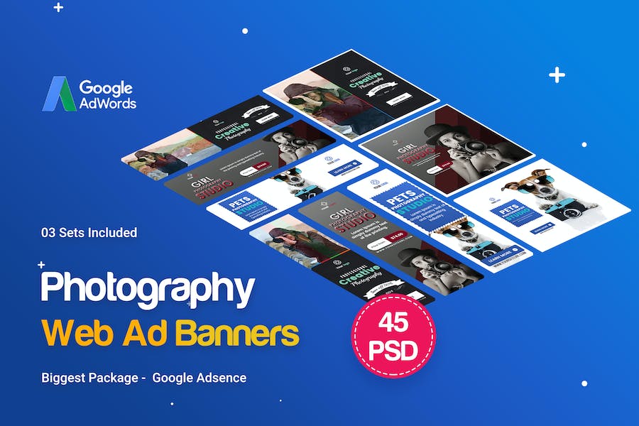 Premium Photography Banners Ad – 45+ PSD 03 Sets  Free Download