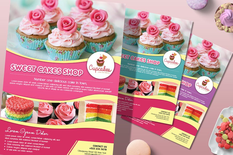 Premium Cake Flyer Magazine Ad  Free Download