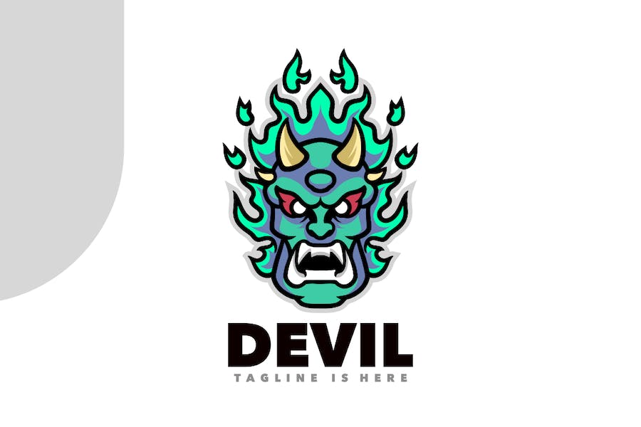 Premium Devil Mascot Logo  Free Download
