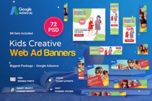 Banner image of Premium Kids Creative School Banners Ad 72 PSD  Free Download