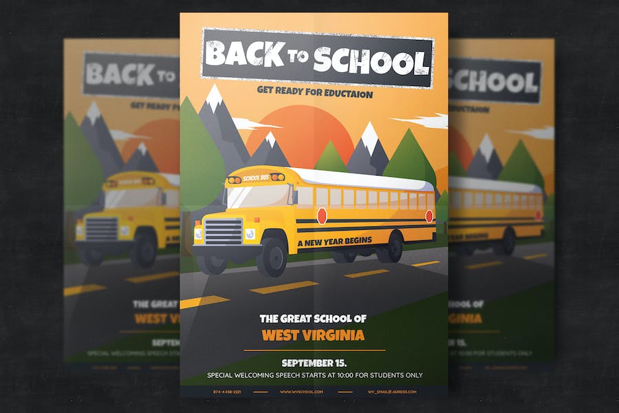 Premium Back To School Flyer Template  Free Download