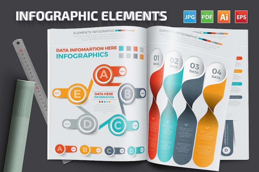 Premium Infographic Elements Set  Free Download