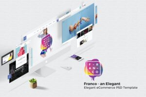 Banner image of Premium Franco Elegant Ecommerce PSD Template  Free Download