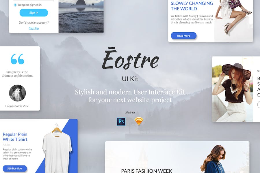 Premium Eostre UI Kit  Free Download